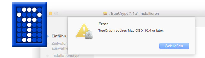 TrueCrypt Error Mac OS