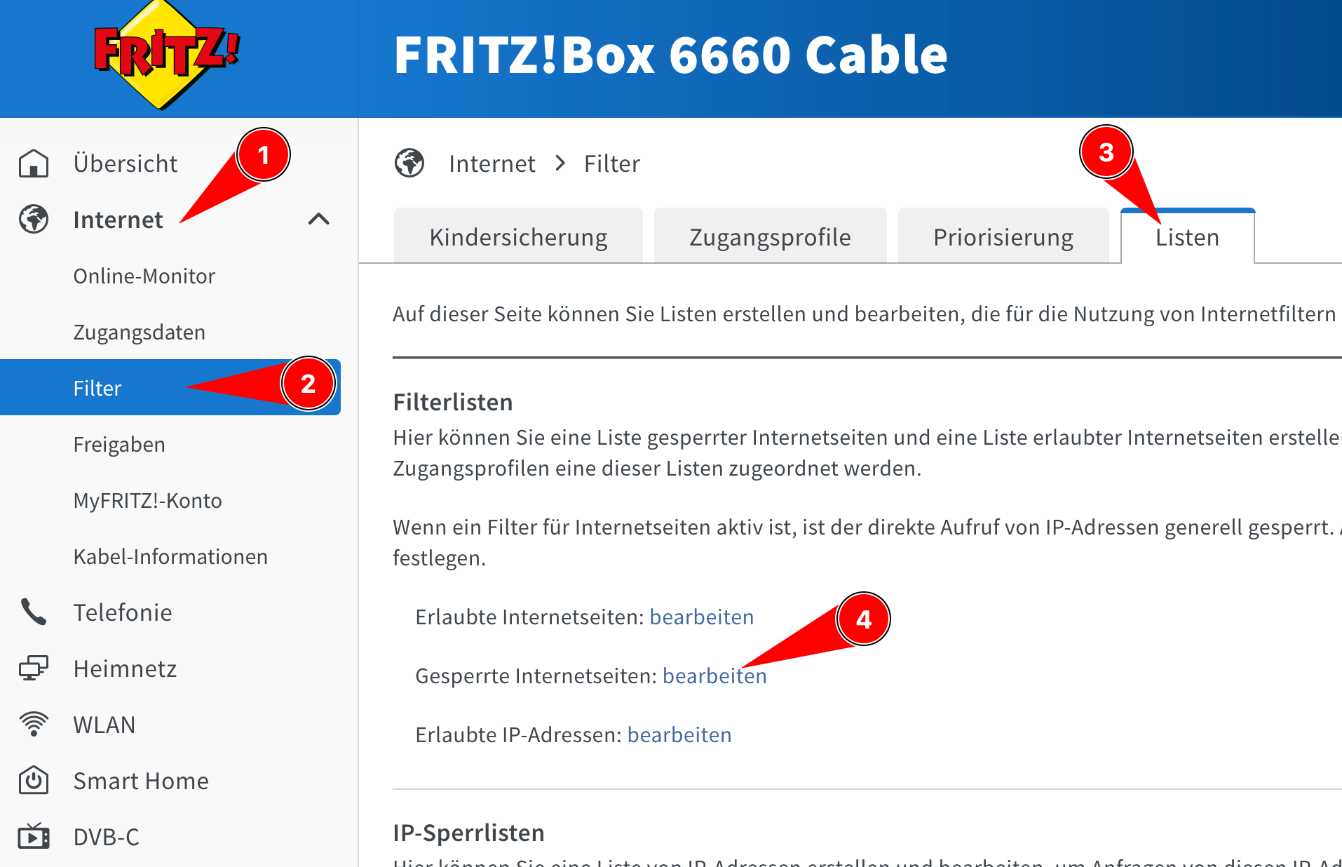 Internetseiten/ Domains mit der Fritz!Box blockieren – Xadomir.de